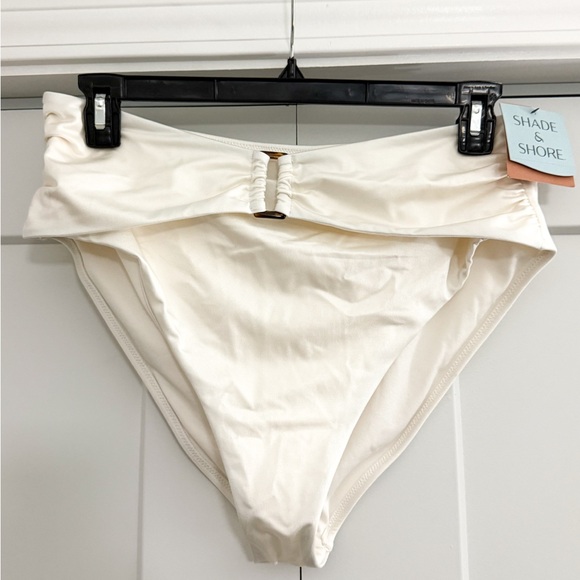 Shade & Shore Other - NWT Shade & Shore Cream High-Waisted Bikini Bottom